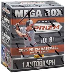 2023 Panini Prizm Baseball Mega Box - 24 Packs with Exclusive Parallel Cards | Collectible Trading Cards for Baseball Fans | Perfect for Card Collectors, Fantasy Sports & Game Room Decor