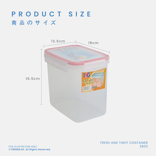 Fresh & Airtight Food Storage Container RT3 (2803) - Perfect for Meal Prep, Leftovers, and Pantry Organization