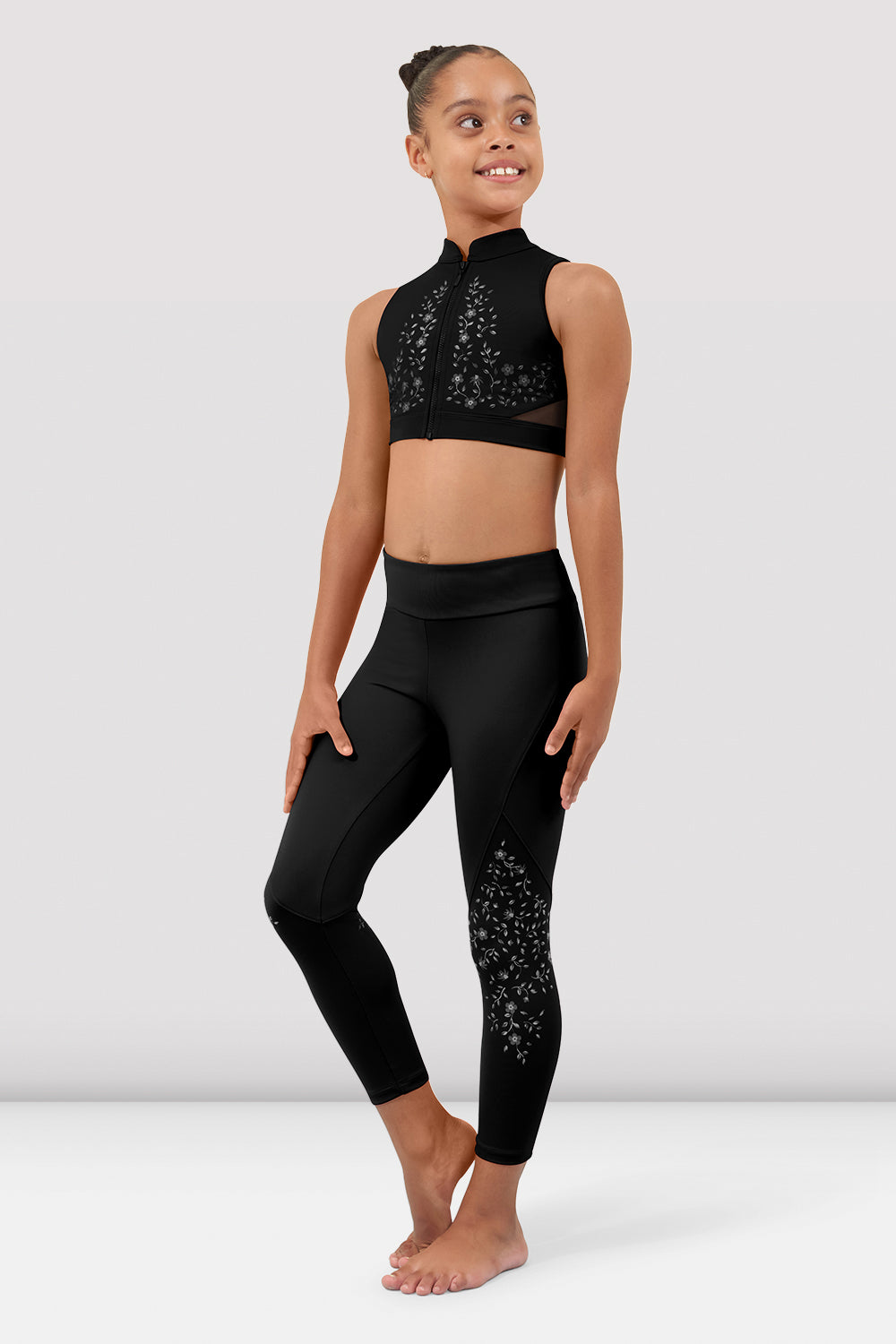 Girls' Naomi 7/8 Leggings - Soft Stretchy Yoga Pants for Kids - Perfect for Dance, Play & Everyday Wear