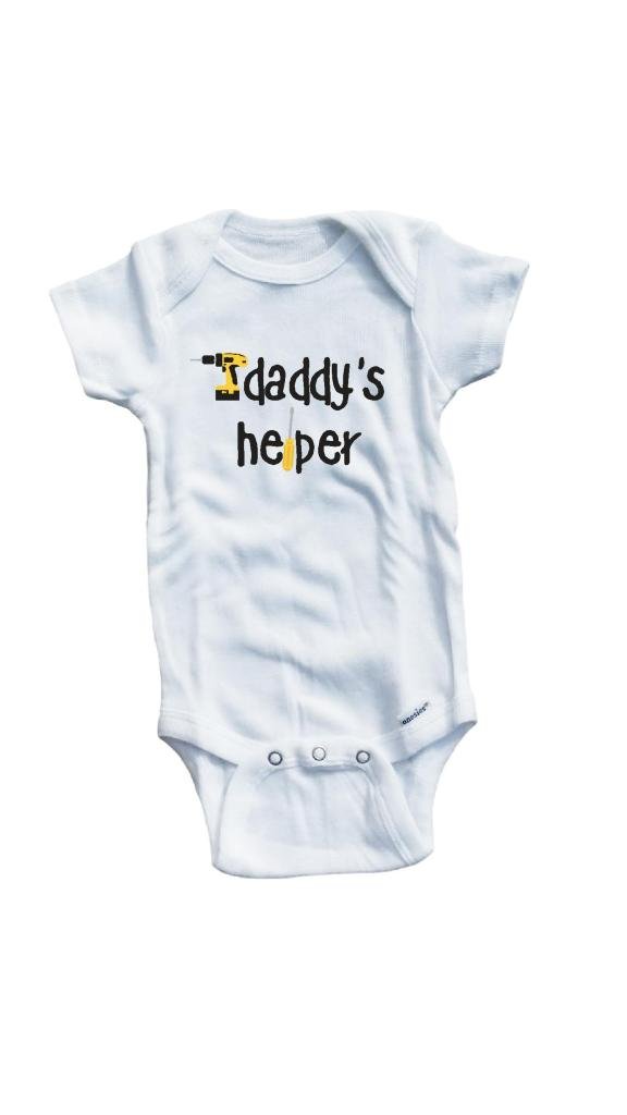 Daddy's Helper Baby Boys' One-Piece Outfit - Soft Cotton Romper for Newborns & Infants | Perfect for Playtime, Family Photos & Everyday Comfort