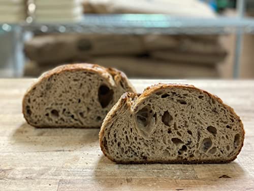Organic Sourdough Bread by BREADSIE Bakery | Handmade Artisanal Loaf with Flax Seeds | 42oz Fresh Baked Bread for Sandwiches, Toast & Charcuterie Boards | Made to Order with Premium Organic Flour