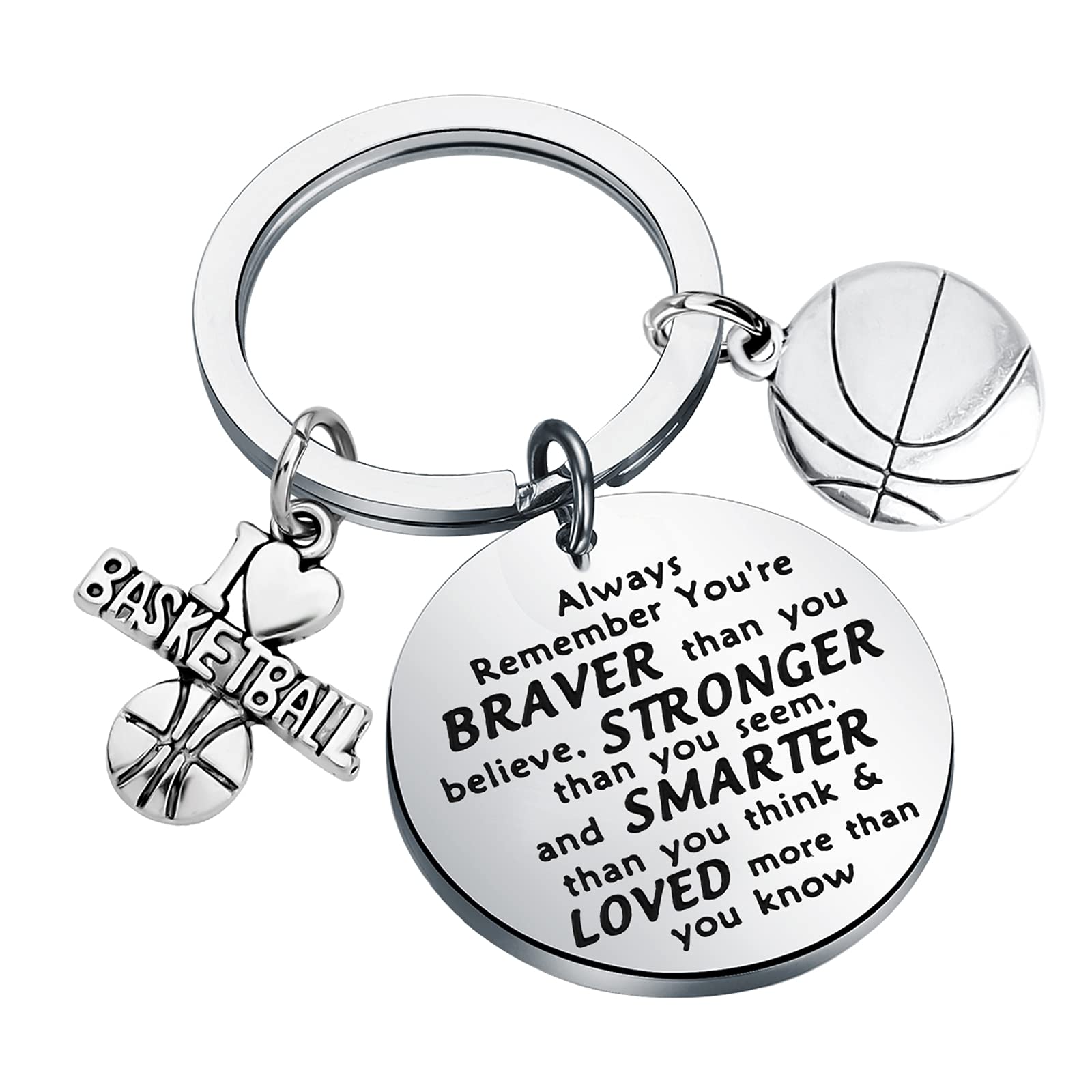 BNQL Basketball Keychain - Unique Gifts for Basketball Players & Fans - Perfect for Game Days, Birthdays & Sports Enthusiasts