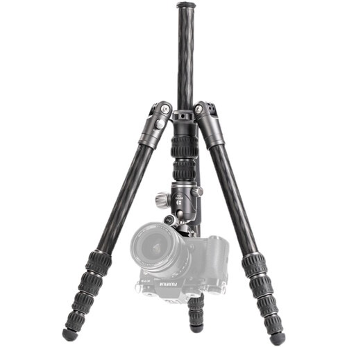 Benro Bat Carbon Fiber Travel Tripod & Monopod with VX20 Ballhead - 5-Section Lightweight Compact Tripod for DSLR Cameras - Perfect for Travel, Hiking & Outdoor Photography