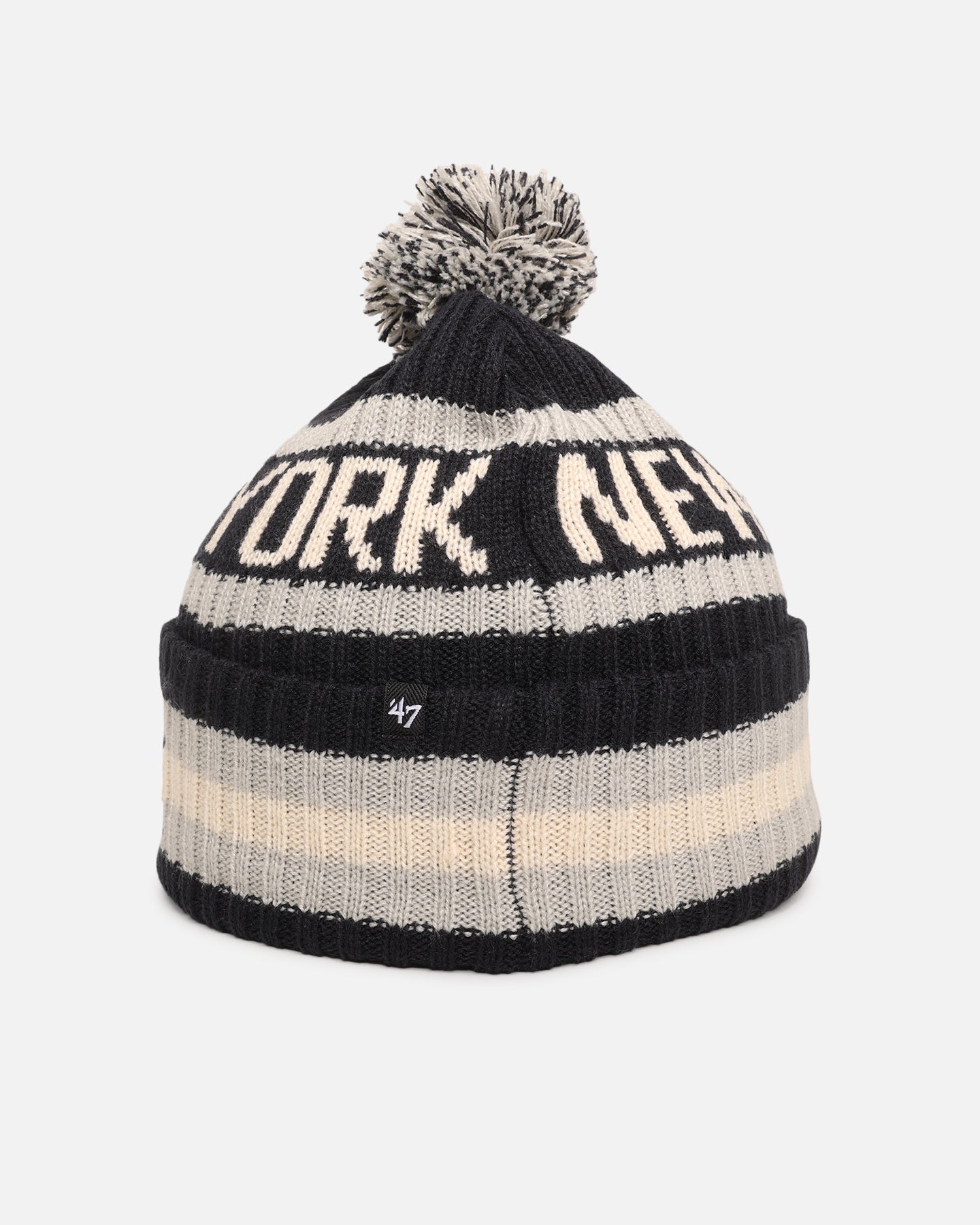 New York Yankees 47 Brand Cuff Knit Beanie - Navy Blue Winter Hat for Men & Women - Perfect for Cold Weather, Baseball Games, and Outdoor Activities