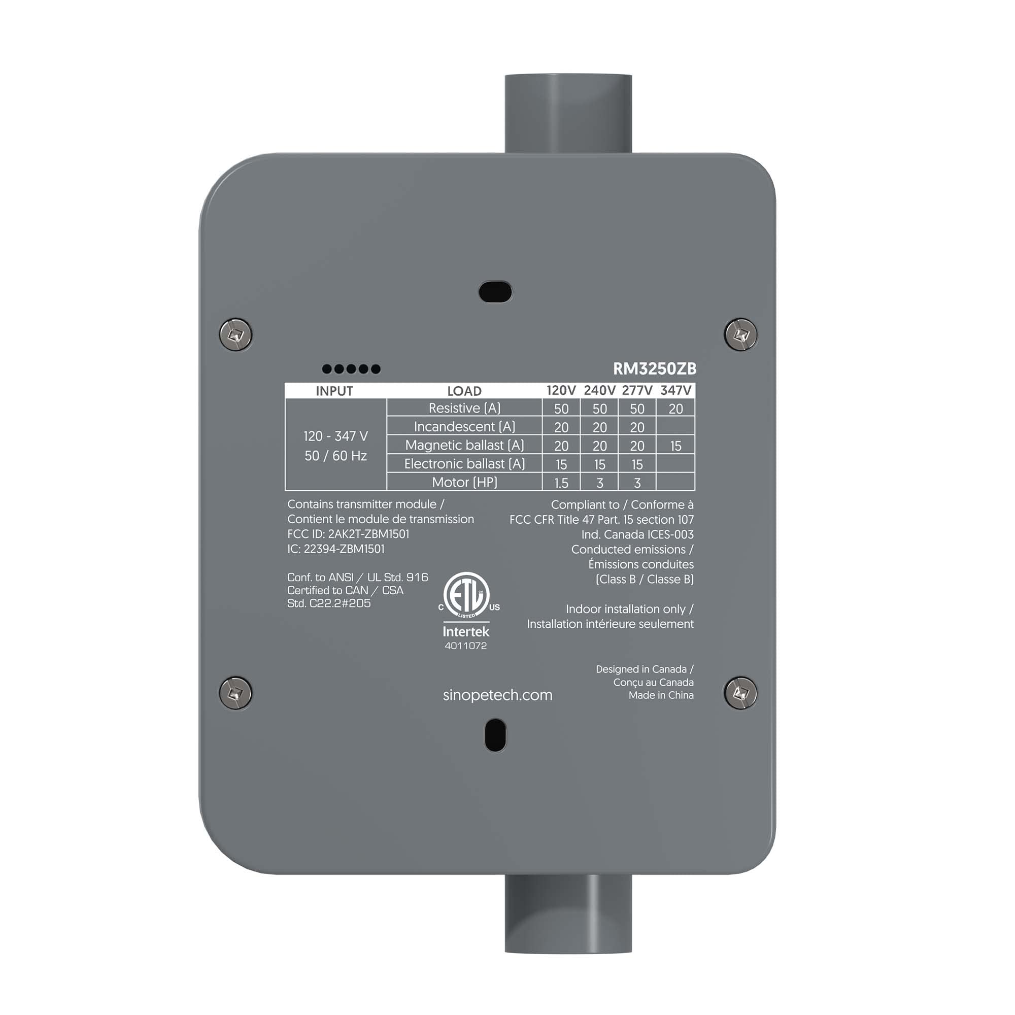 Sinopé Smart Zigbee Electrical Load Controller RM3250ZB - 50A Heavy Duty Smart Switch for Home Automation, Compatible with Amazon Alexa & Smart Hub (Ideal for HVAC, Water Heaters & Pool Pumps)