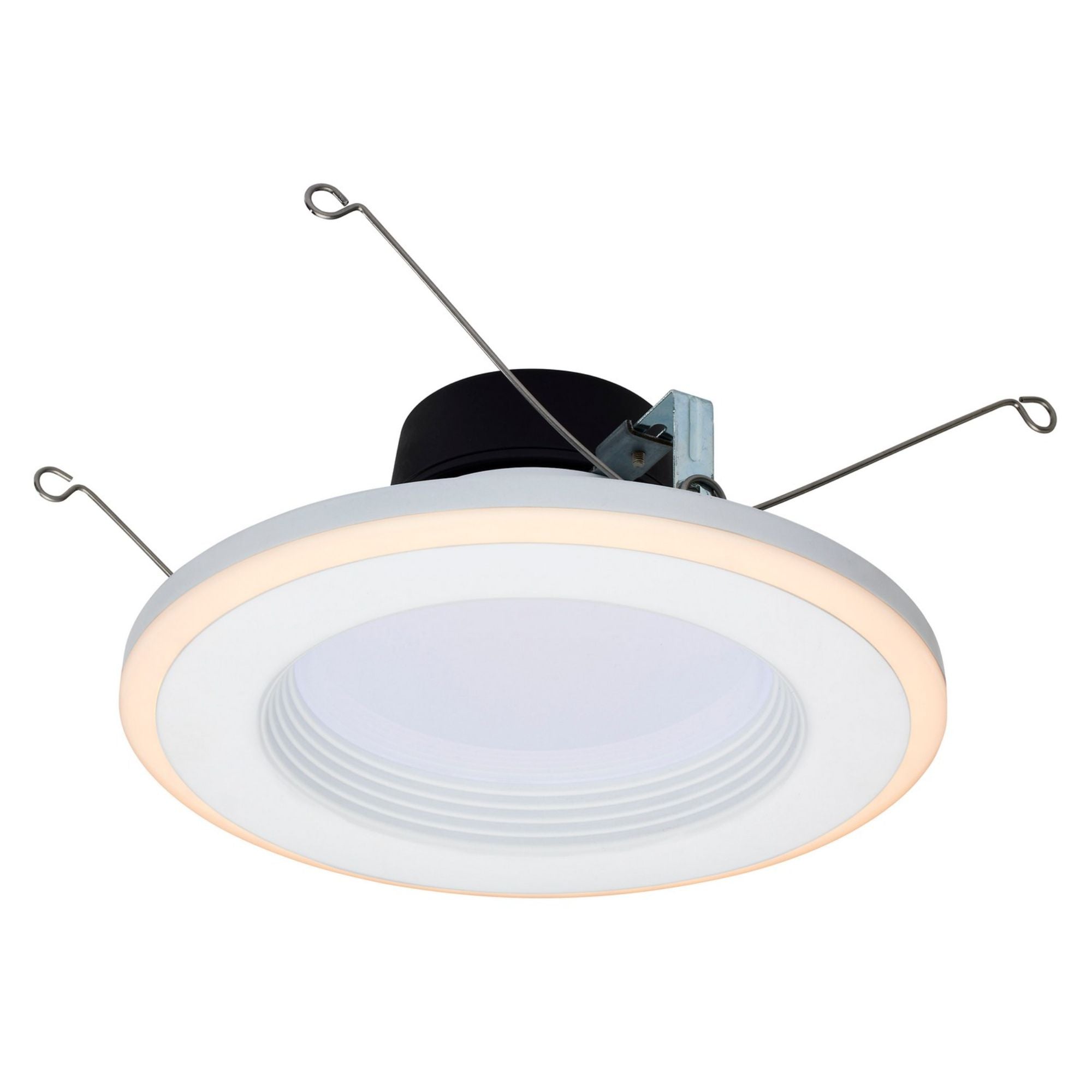 5/6 Inch LED Recessed Can Light with Night Light - 800 Lumens, 5 Color Temperatures, Deep Baffle Trim - Perfect for Bedrooms, Kitchens, and Hallways