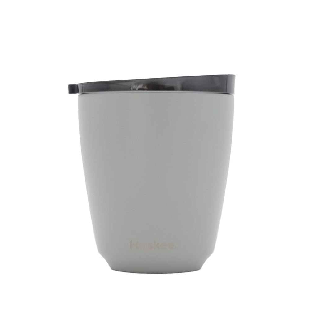 Huskee 8oz Stainless Steel Reusable Coffee Cup - Perfect for Travel, Camping & Eco-Friendly Lifestyles