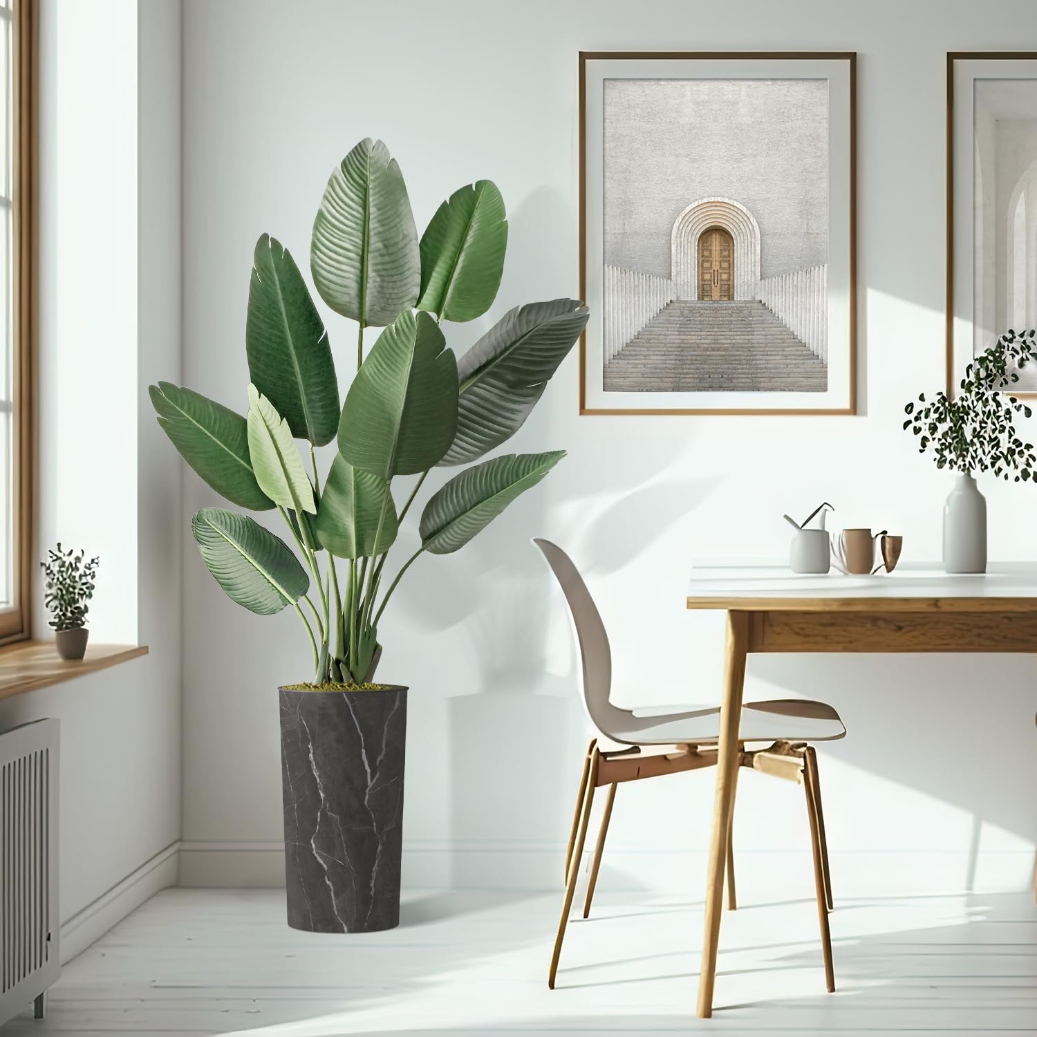 Modern Granite Effect Planter with 67