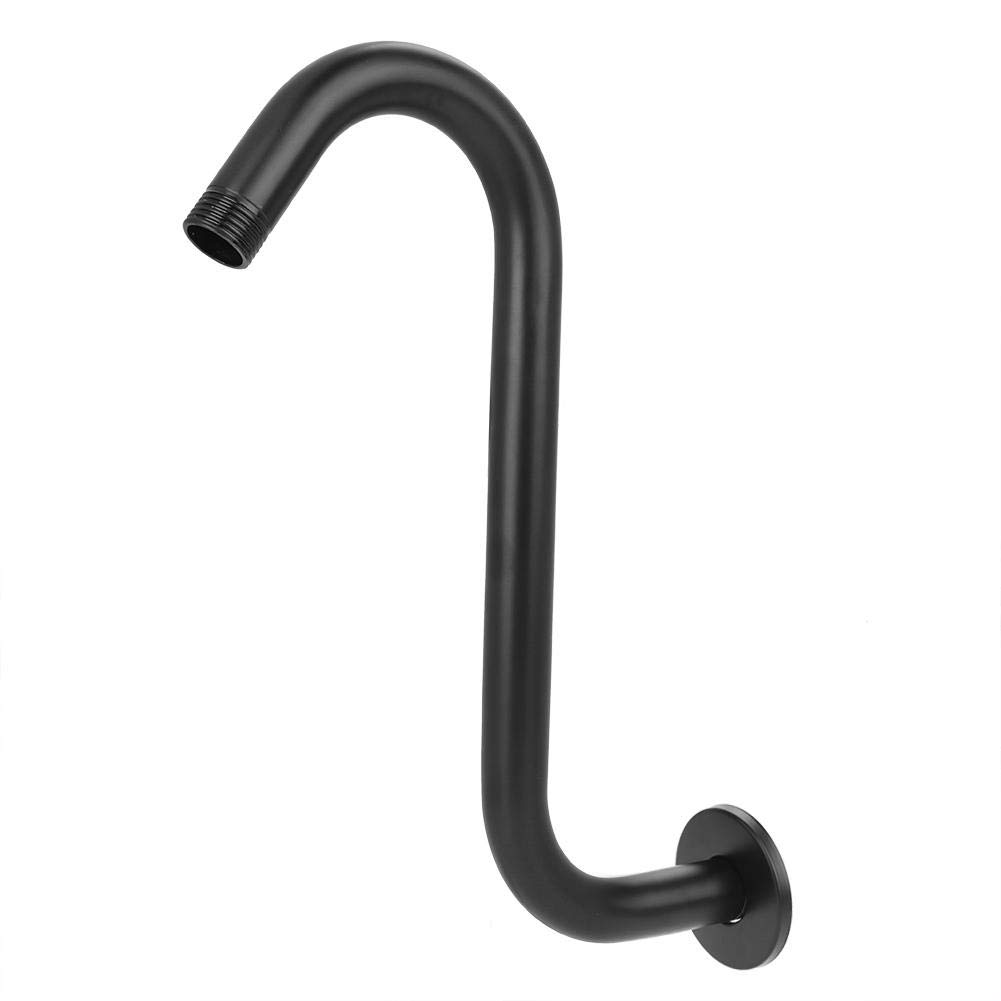 Vbestlife Anti-Rust Shower Extension Arm - Durable S-Shaped Bathroom Accessory in Elegant Black, Easy to Install & Clean for Home & Hotel Use | Perfect for Small Bathrooms & Space-Saving Solutions