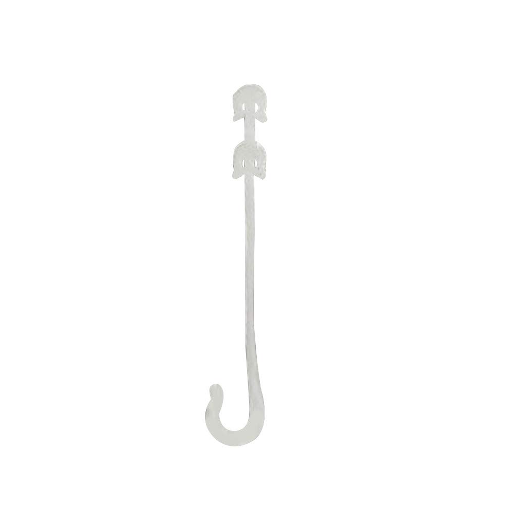 BosDarm Tomato Plant Support Hooks for Large Fruit & Cherry Tomatoes - Heavy Duty Greenhouse Garden Stakes (White, One Size) - Perfect for Patio, Lawn, Garden & Indoor Potted Plants