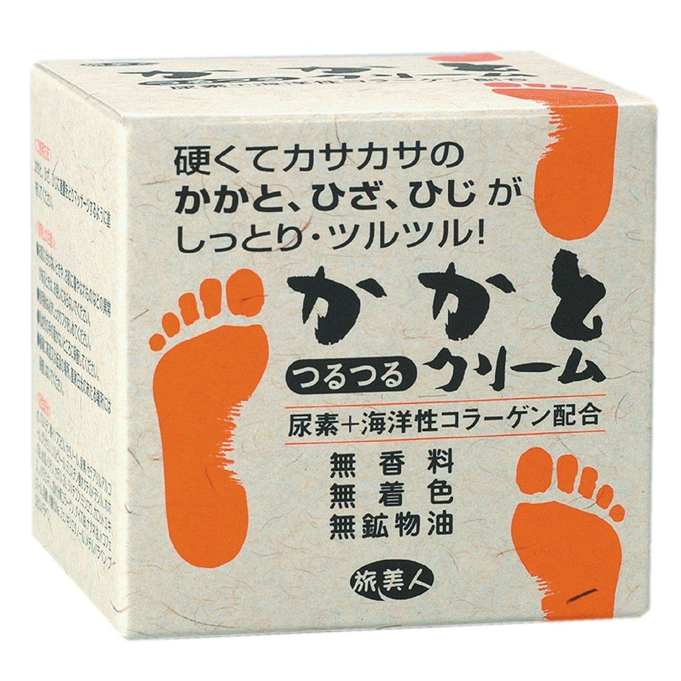 Azuma Tabibijin Kakato Foot Cream 100g - Intensive Moisturizing & Repairing for Dry Cracked Heels - Perfect for Pedicures, Overnight Treatment & Travel Skincare
