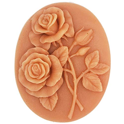 Premium Silicone Rose Molds for DIY Soap Making, Candle & Cake Decorating - 2-Pack Flower Shaped Craft Molds for Handmade Art Projects, Baking & Home Decor by JYEOUX