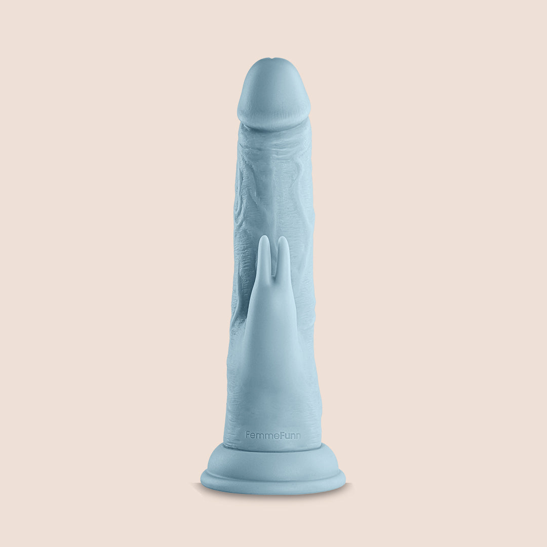 Femme Funn Wireless Turbo Rabbit Vibrator - Dual Stimulation Shaft & 360° Rotation for G-Spot & Clitoral Pleasure | Perfect for Solo Play & Couples Intimacy