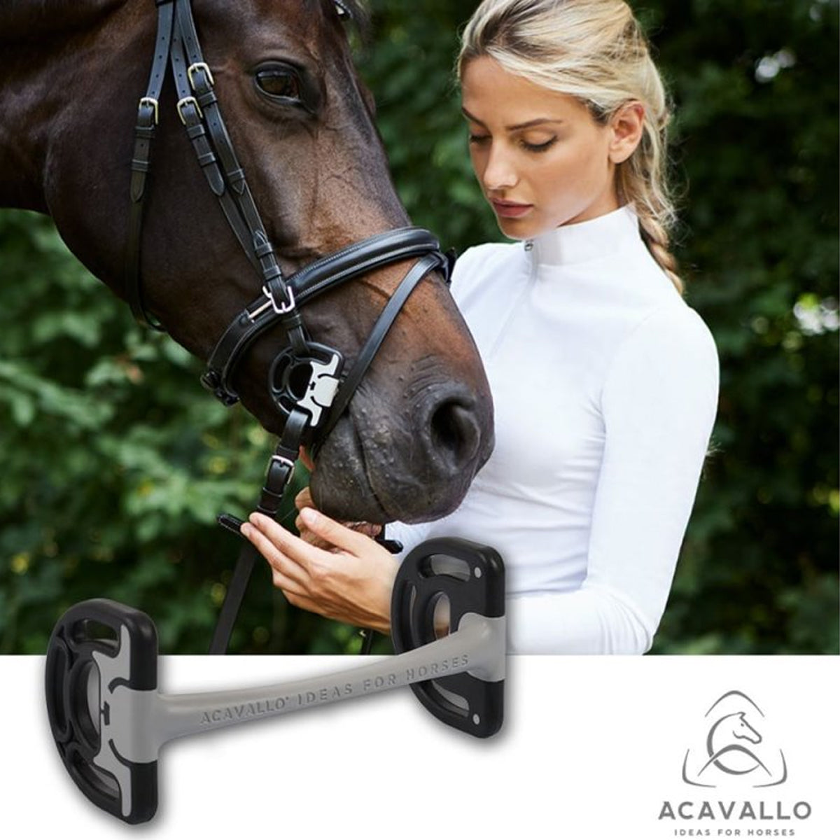 Acavallo Sensitive Bit - Gentle Horse Bit for Sensitive Mouths - Perfect for Dressage & Training