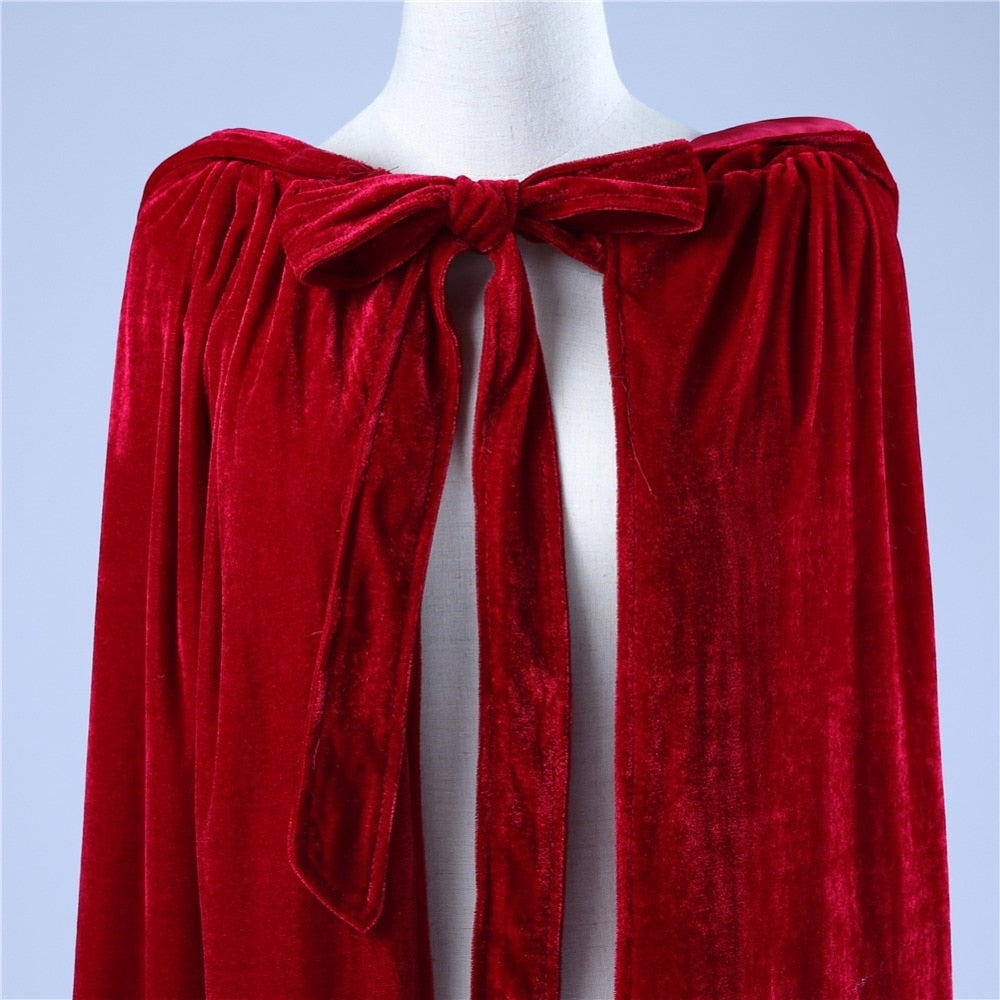 Blood Magic Red Riding Hood Cape - Gothic Fairy Tale Costume for Halloween, Cosplay & Themed Parties | Perfect for LARP, Renaissance Fairs & Fantasy Events