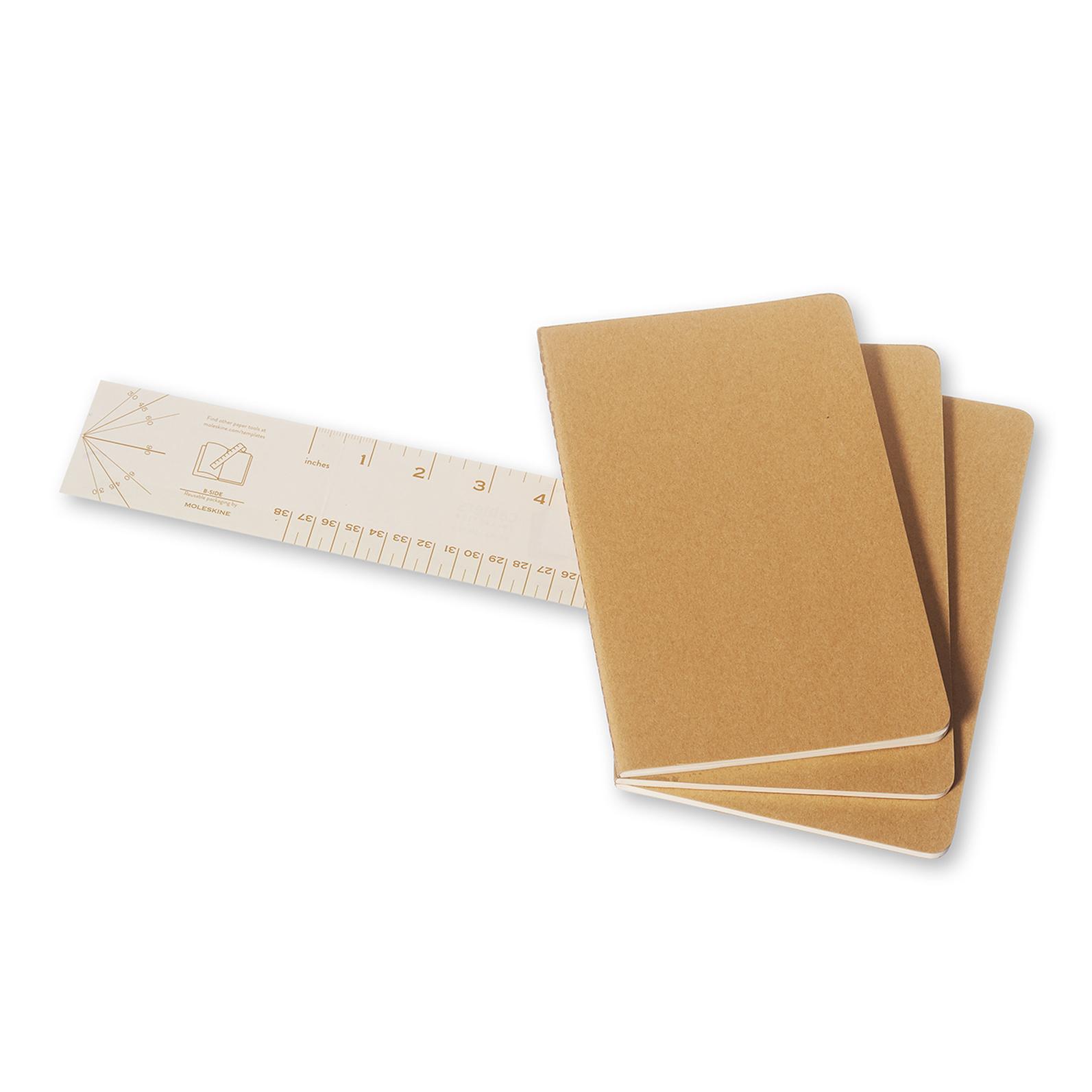 Premium Cahier Large Notebook Set - A5 Size, 3-Pack, Lined & Blank Pages for Journaling, Sketching & Note Taking - Perfect for Students, Artists & Office Use