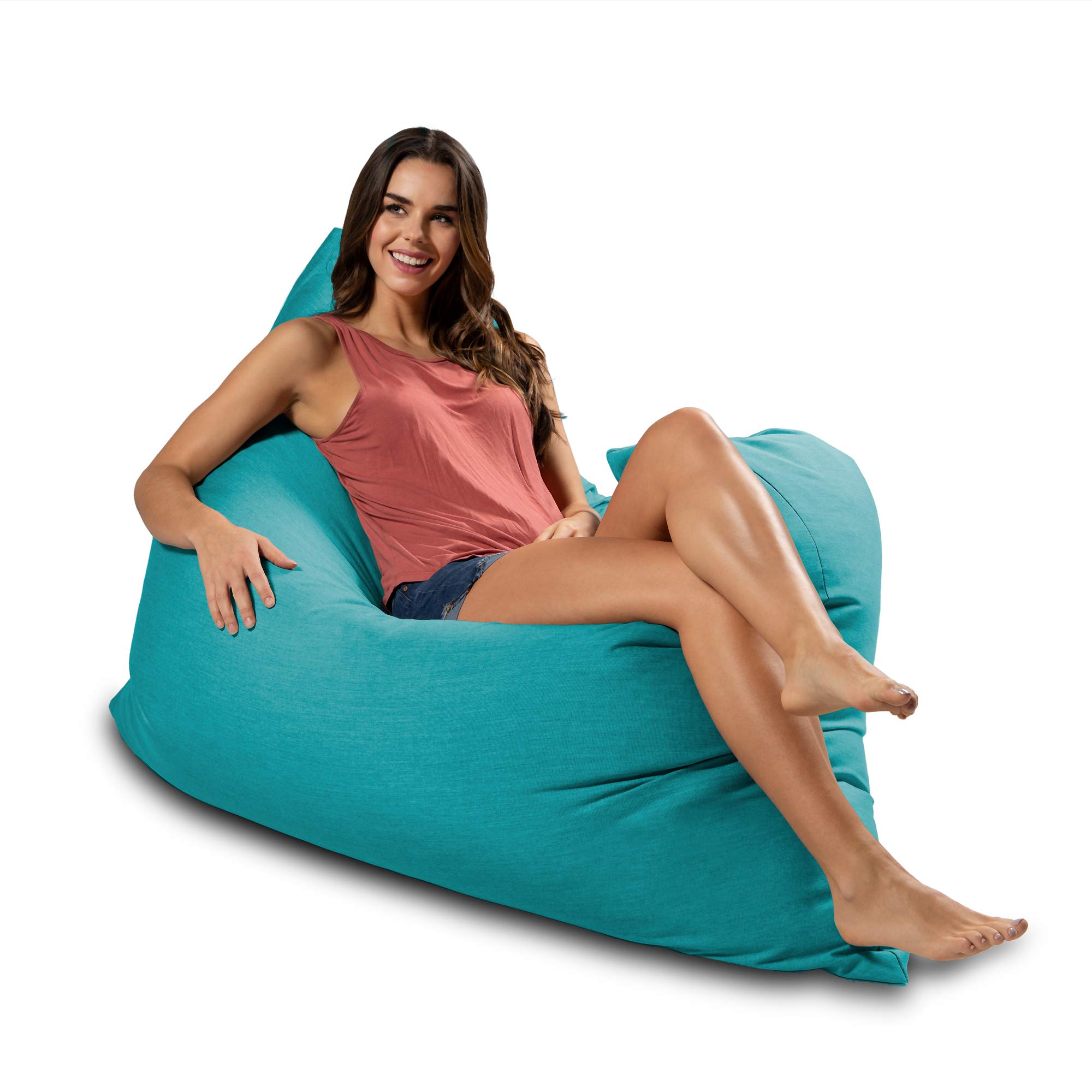 Jaxx Piper Giant Outdoor Pillow Bean Bag Chair - Waterproof & Durable - Aruba Blue - Perfect for Patio, Poolside & Backyard Relaxation