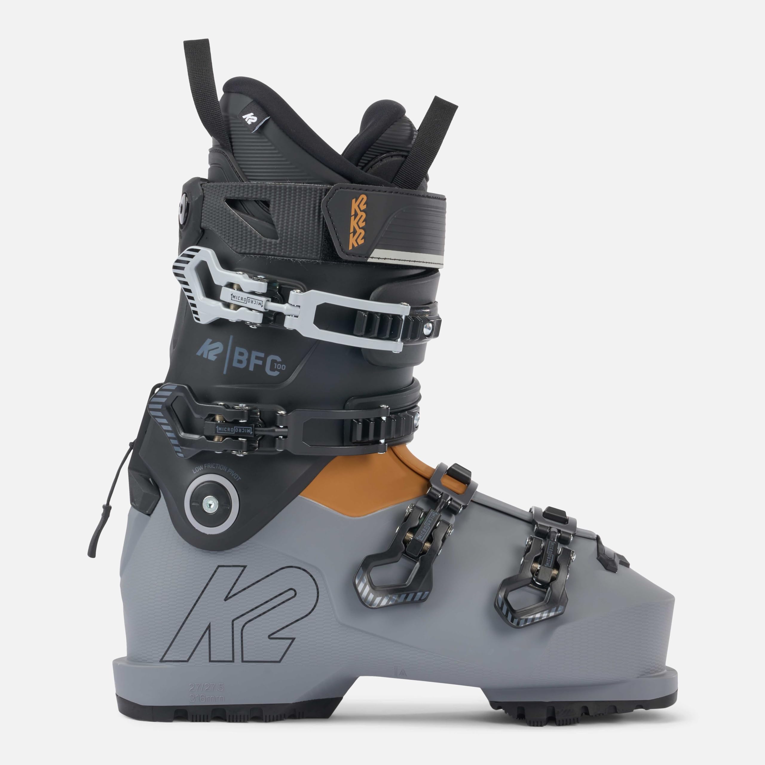 K2 BFC 100 Men's Ski Boots - High-Performance Alpine Ski Boots for Men - Comfortable & Durable Skiing Boots for Downhill and Freeride Skiing
