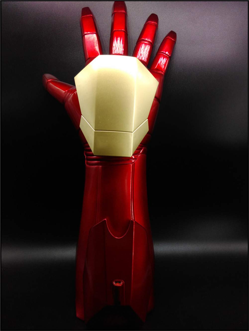 1:1 Iron Kids Glow Gloves - DC Marvel Superhero Cosplay Costume Accessories for Halloween Parties, Role Play & Collectible Toys - Right Hand (Perfect for Kids Dress-Up, Comic Con & Themed Events)