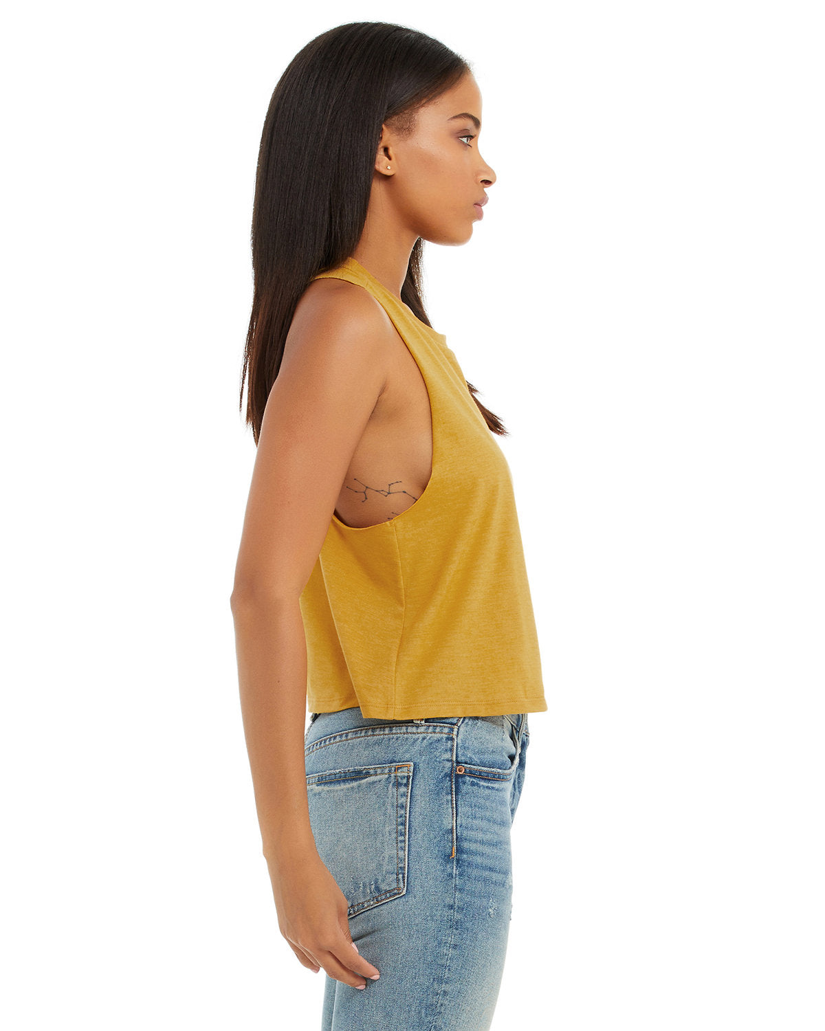 Bella + Canvas 6682 Women's Racerback Cropped Tank Top - Soft & Comfortable Workout Shirt for Yoga, Running & Gym (Multiple Colors)