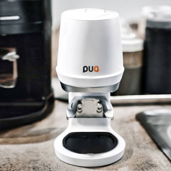 Puqpress Mini Automatic Coffee Tamper - Professional Espresso Tamping Tool for Baristas & Home Use | Perfect for Coffee Shops, Home Brewing & Gifts