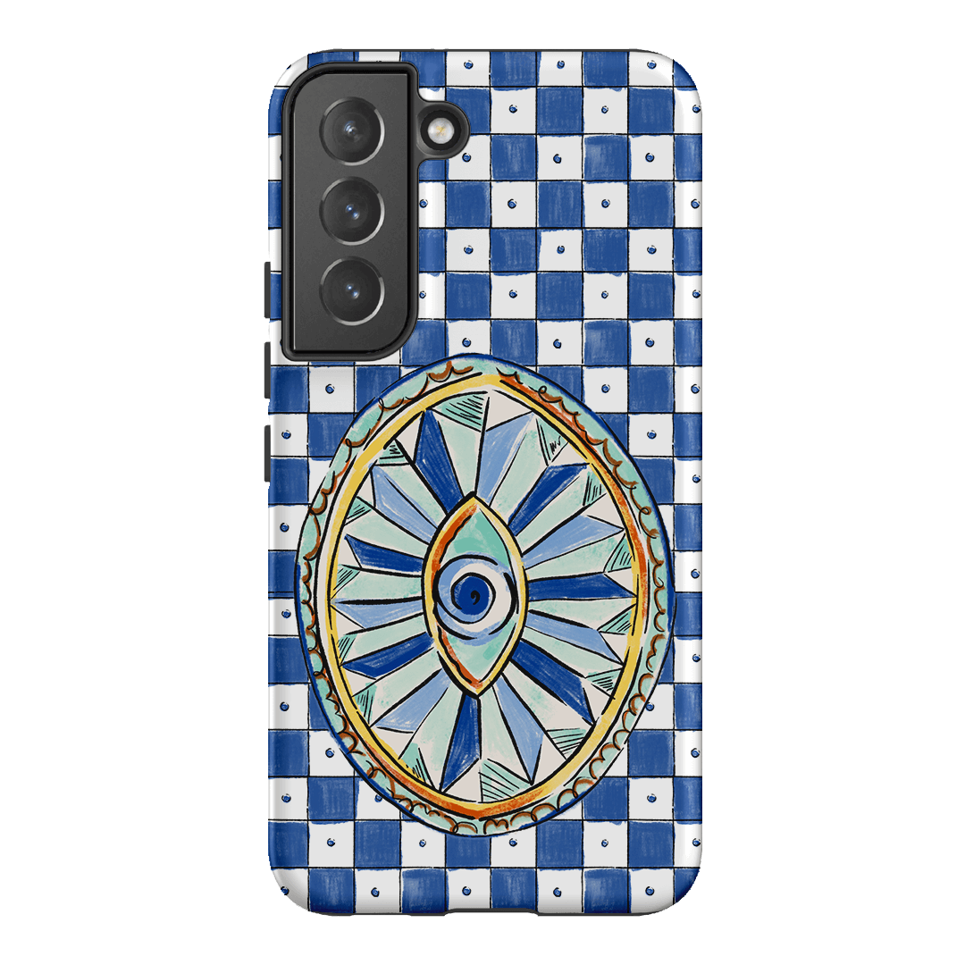 Evil Eye Protection Phone Case for iPhone & Samsung - Stylish & Durable Cover with Anti-Glare Screen - Perfect for Travel, Work & Everyday Use