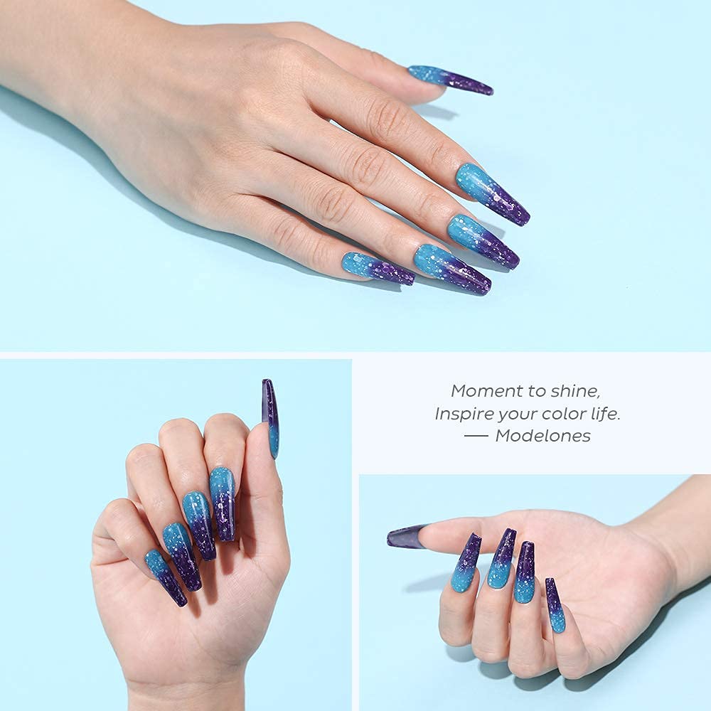 Modelones 3Pcs Nail Primer & Dehydrator Kit with Color Changing Gel Polish - Professional Nail Prep for Long-Lasting Manicures at Home or Salon
