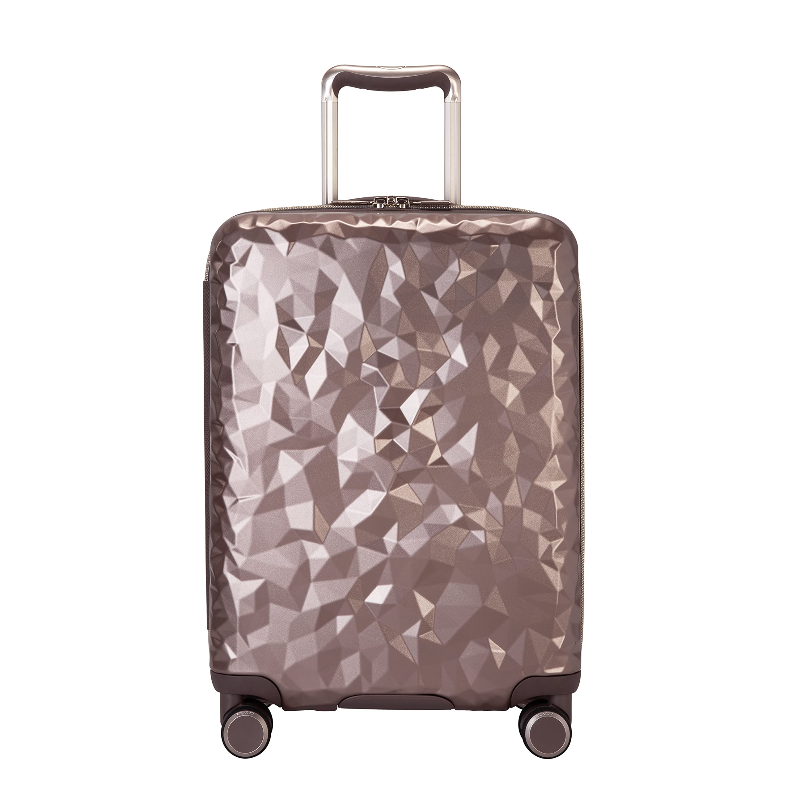 Ricardo Beverly Hills Indio 20-Inch Carry-On Hardside Luggage - Durable Spinner Suitcase with Compression Straps & Secondary Compartment - Smoked Topaz - Perfect for Air Travel & Weekend Getaways