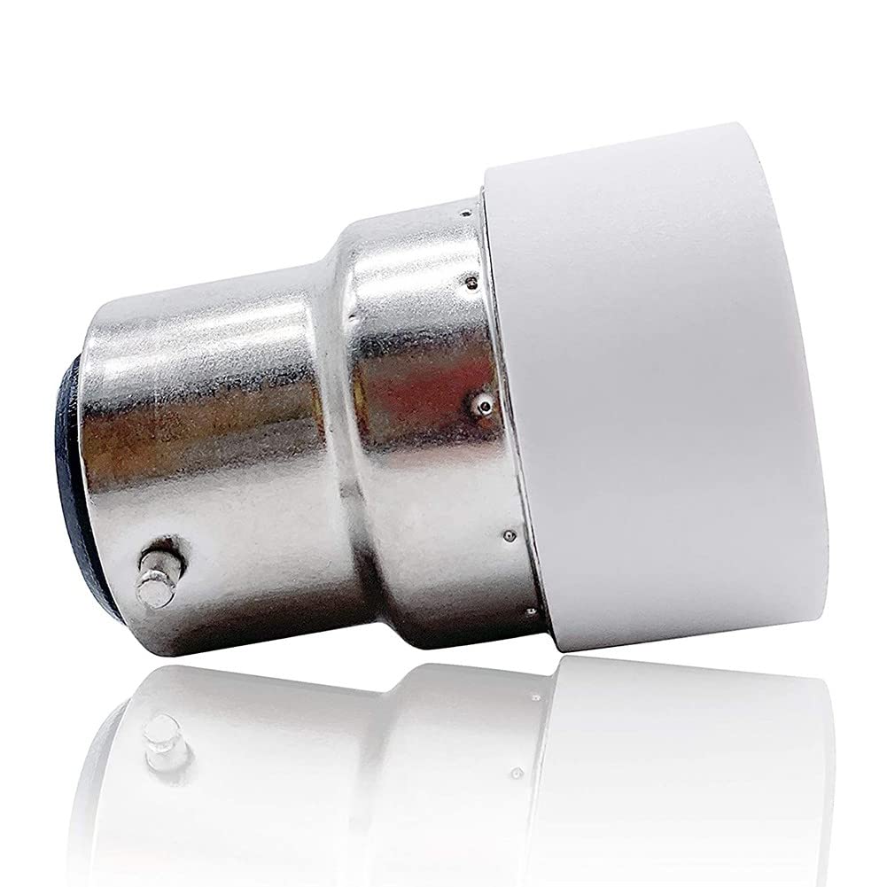 9Pcs B22 to E14 Light Socket Adapter - Bulb Base Converter & Lamp Holder Extension - Compatible with LED, CFL, Incandescent Bulbs - Perfect for Home, Office, and DIY Lighting Projects