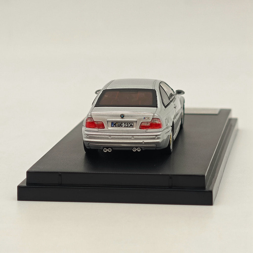 1:64 Scale BMW E46 M3 Silver Diecast Model Car - High Rev Series Collectible Toy for Adults & Kids - Perfect for Display, Gifts, and Racing Enthusiasts