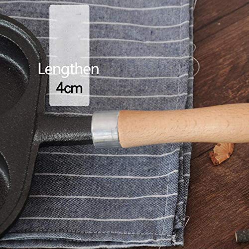 XBSXP Cast Iron Non-Stick Frying Pan - Omelette Egg Burger Cup Cooker, Pancake & Griddle Pan, Induction Compatible - Perfect for Breakfast, Camping & Outdoor Cooking