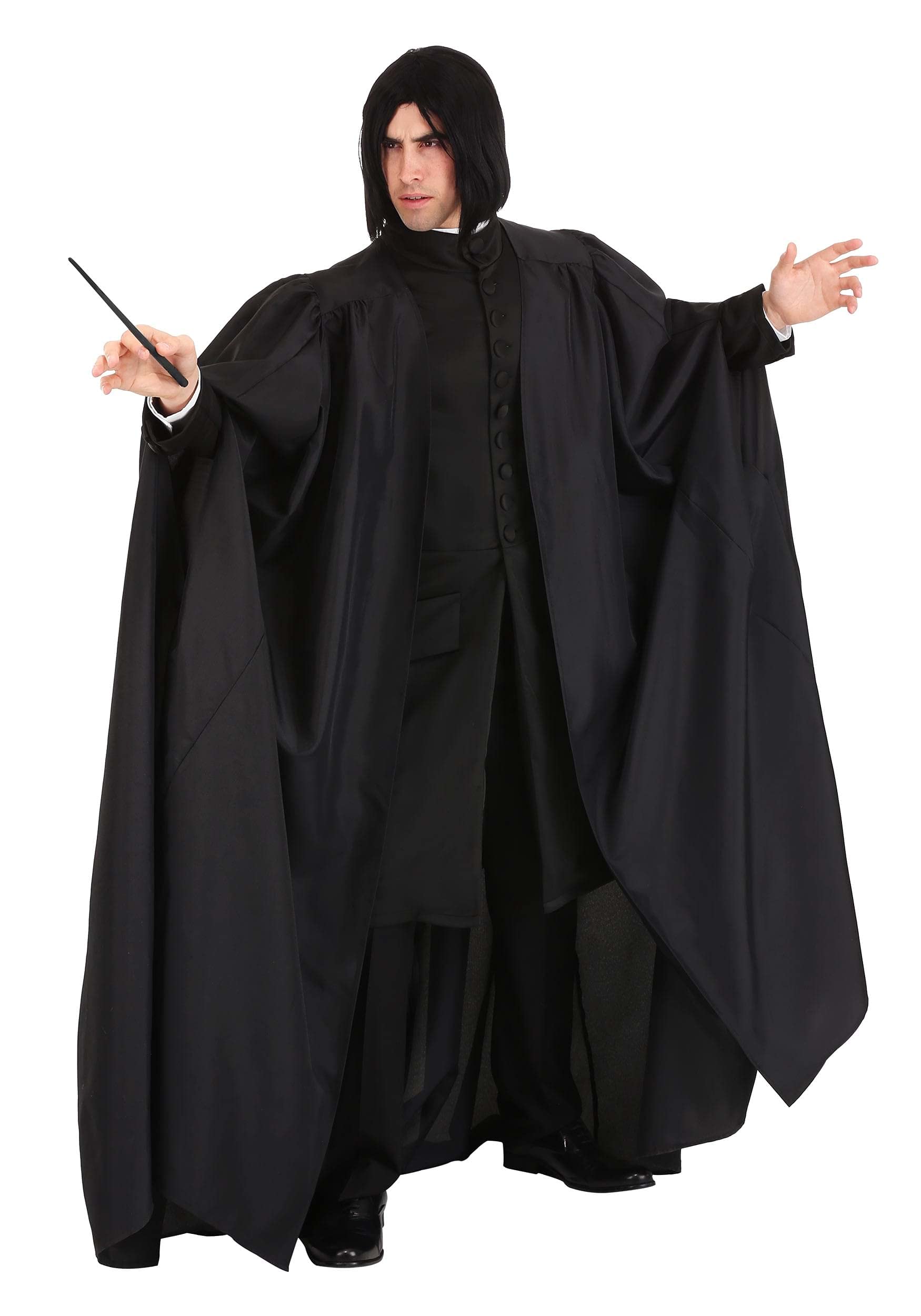 Premium Plus Size Harry Potter Snape Costume for Adults - 2XL | Official Licensed Halloween Cosplay Outfit | Perfect for Halloween Parties, Comic Con & Themed Events