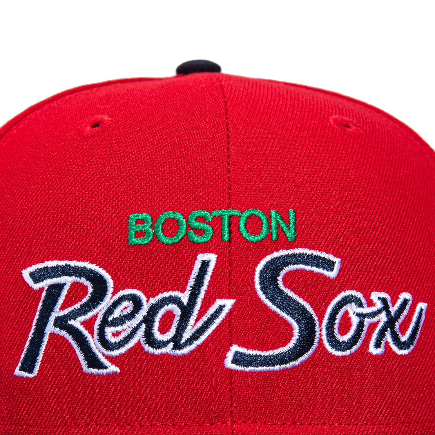 New Era 59Fifty Boston Red Sox 1999 All-Star Game Patch Script Fitted Baseball Cap - Red & Navy Blue | MLB Fan Gear for Baseball Games & Sports Collectibles