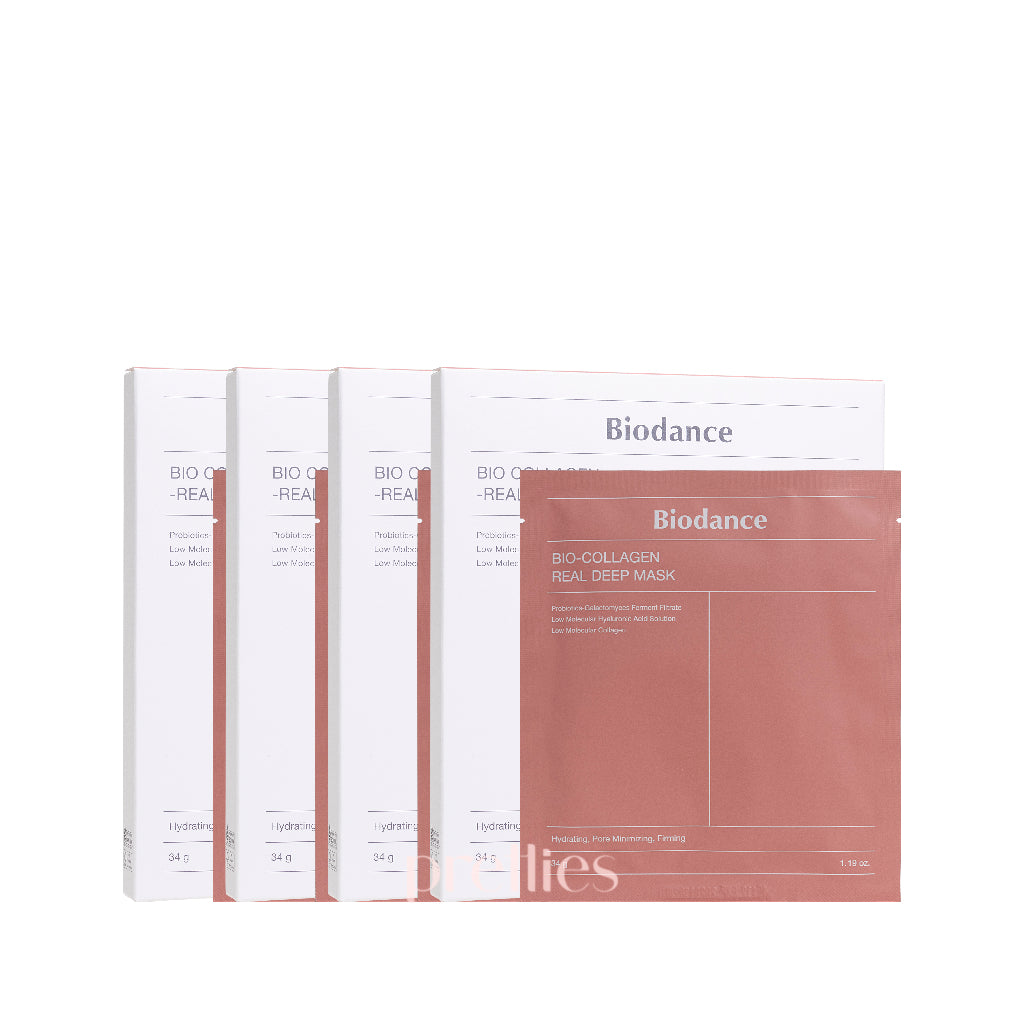 BIODANCE Bio Collagen Real Deep Hydrating Face Mask - 16pcs (4 Boxes x 4 Masks) for Anti-Aging, Wrinkle Reduction & Skin Rejuvenation - Perfect for Daily Skincare Routine & Spa Night