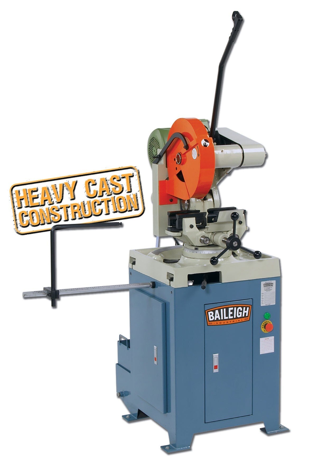 Baileigh Industrial BA9 1002589 Manual Cold Saw CS 355M - Precision Metal Cutting for DIY Projects & Metal Fabrication
