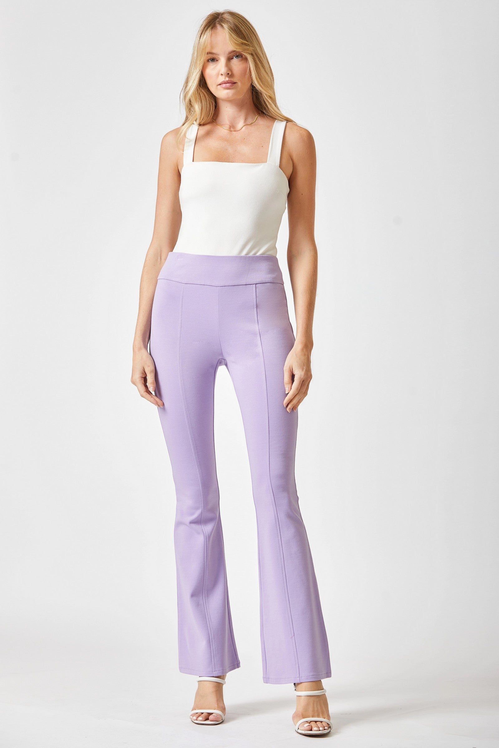Magic Flare Pants for Women - 11 Vibrant Colors | High Waisted Wide Leg Trousers | Perfect for Casual Wear, Office & Date Nights
