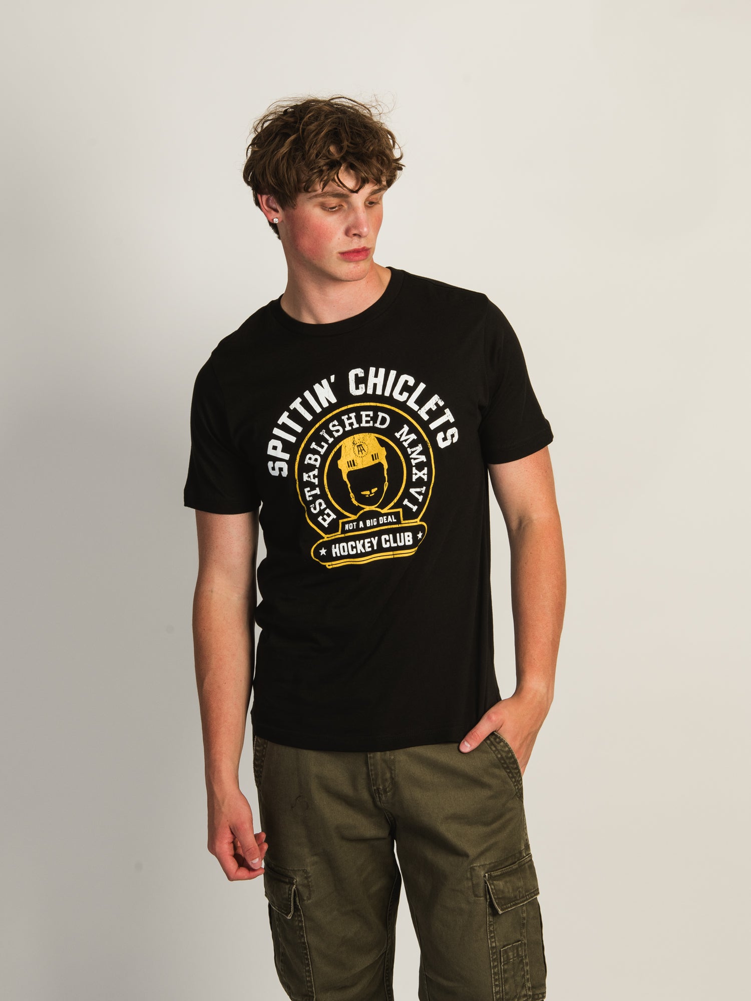 Barstool Sports Spittin' Chiclets T-Shirt - Funny Hockey Podcast Merch for Fans - Perfect for Game Days & Casual Wear