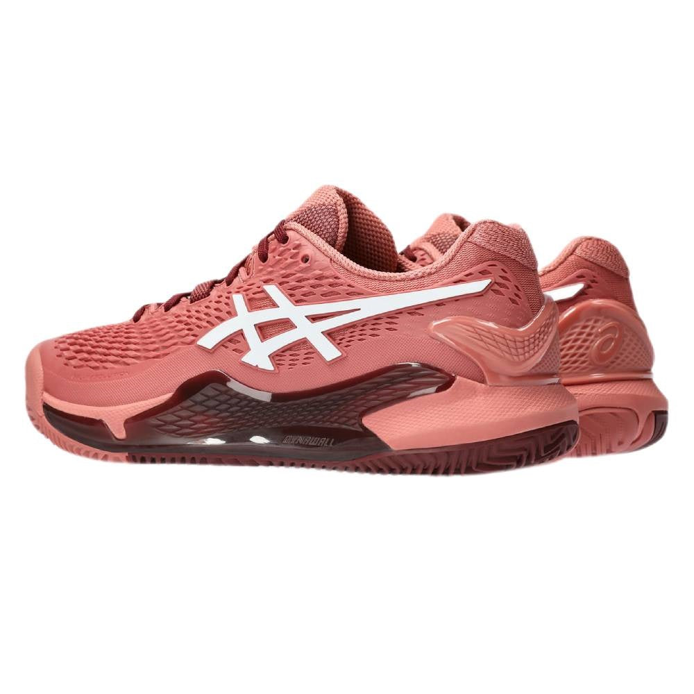 ASICS Gel Resolution 9 Women's Tennis Shoes - Light Garnet/White | High-Performance Court Shoes for Women | Perfect for Tennis Matches & Training Sessions