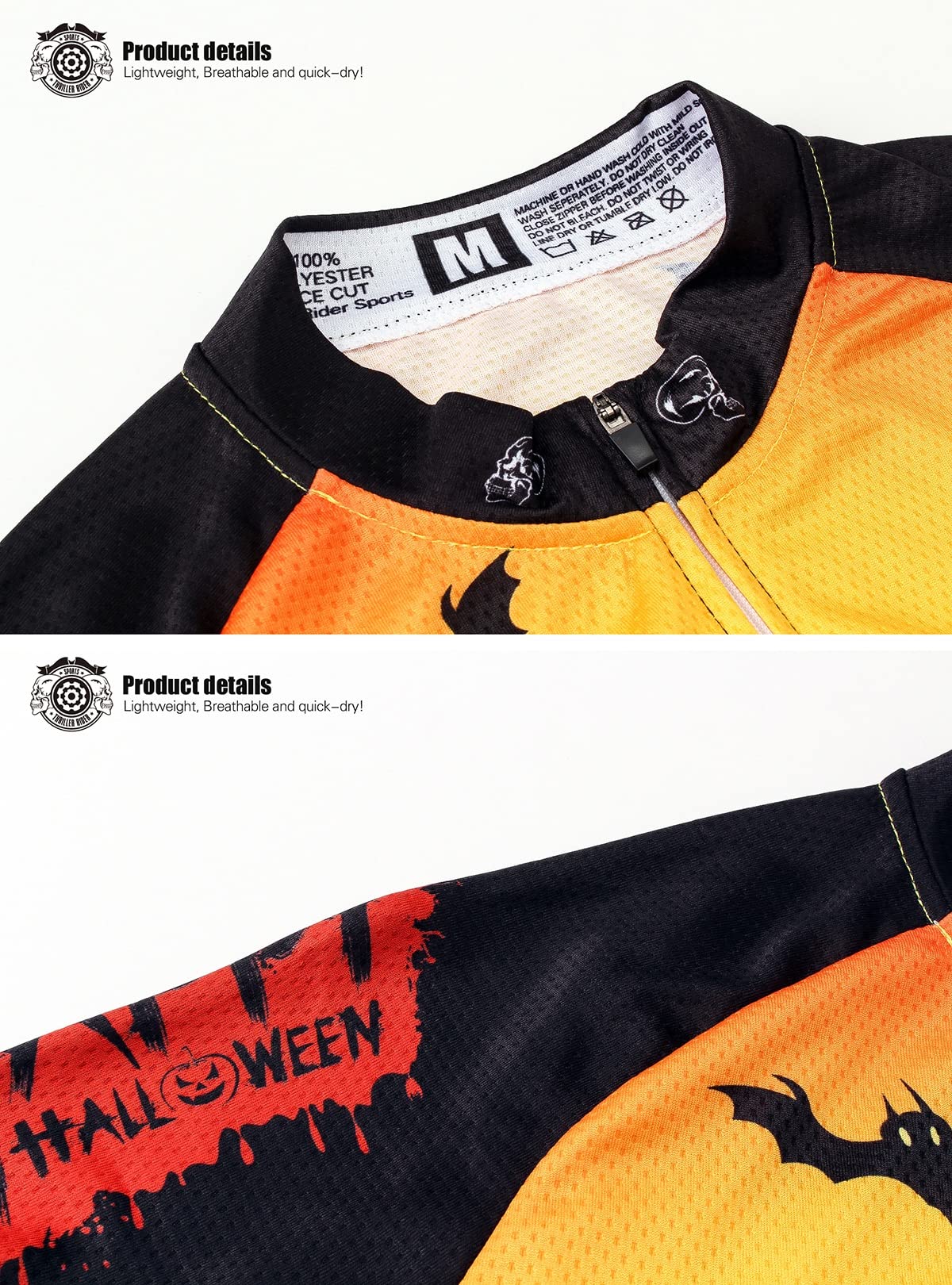 Thriller Rider Sports Men's Mountain Bike Short Sleeve Cycling Jersey - Breathable & Quick-Dry for Outdoor Cycling, Road Biking & Trail Adventures