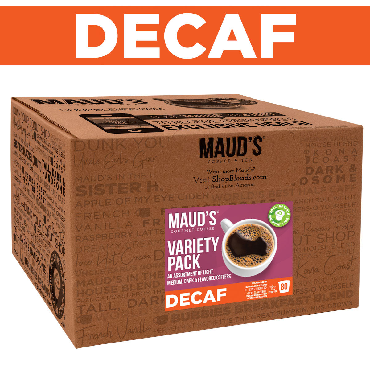 Premium Decaf Coffee Pods Variety Pack - 9 Delicious Blends for Keurig Brewers | Perfect for Office, Home & Gifting