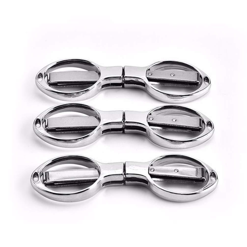Milisten 3-Piece Stainless Steel Sewing Scissors Set - Professional Craft Scissors, Needlework & Fabric Scissors for Sewing, Quilting, Fishing & Travel (Foldable Design) | Perfect for DIY Crafts, Tailoring & Outdoor Activities
