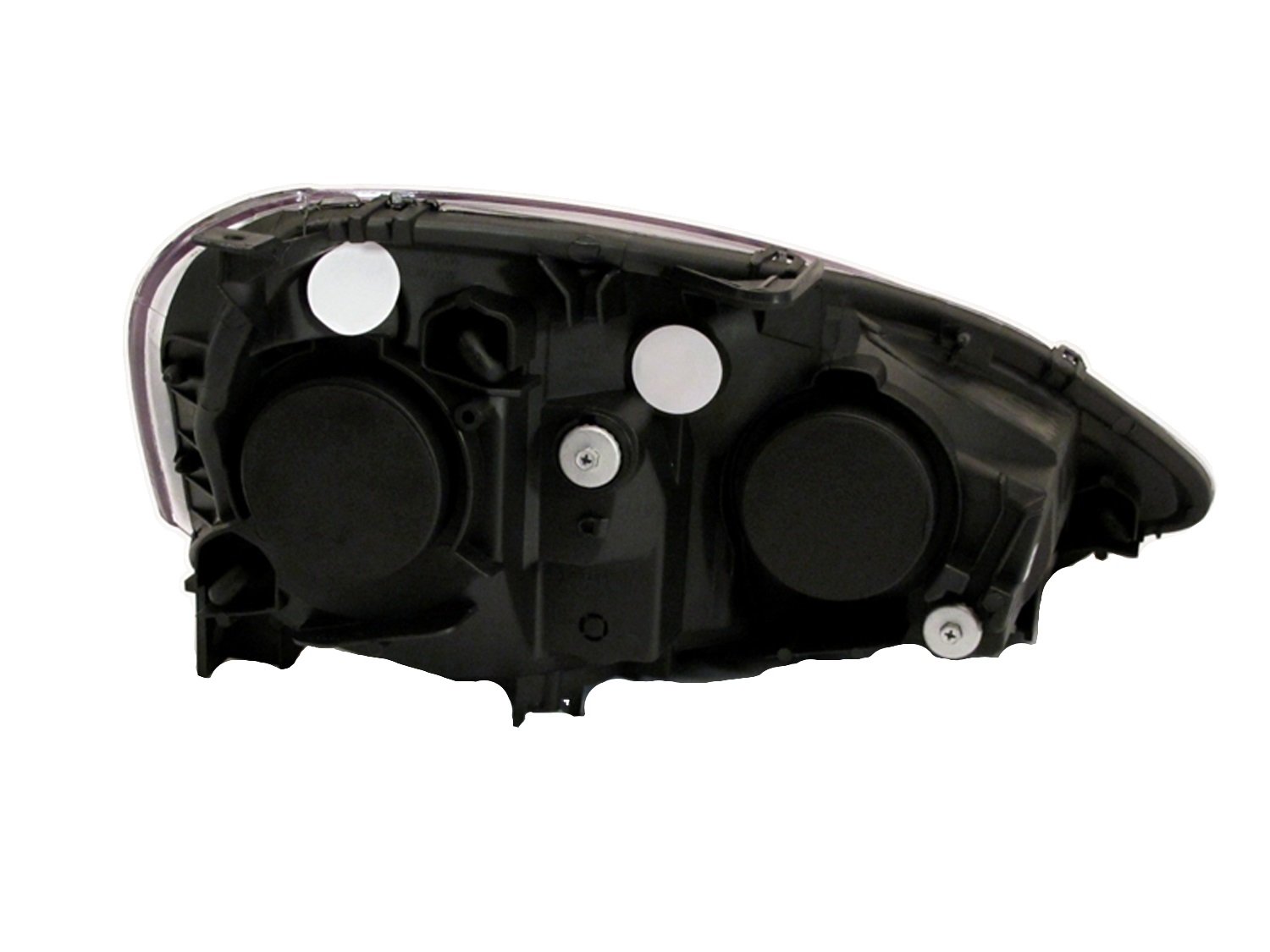 Anzo USA 121209 Acura RSX Black Clear Headlight Assembly (Pair) - Replacement Headlights for 2002-2006 Acura RSX - Enhance Night Visibility & Style