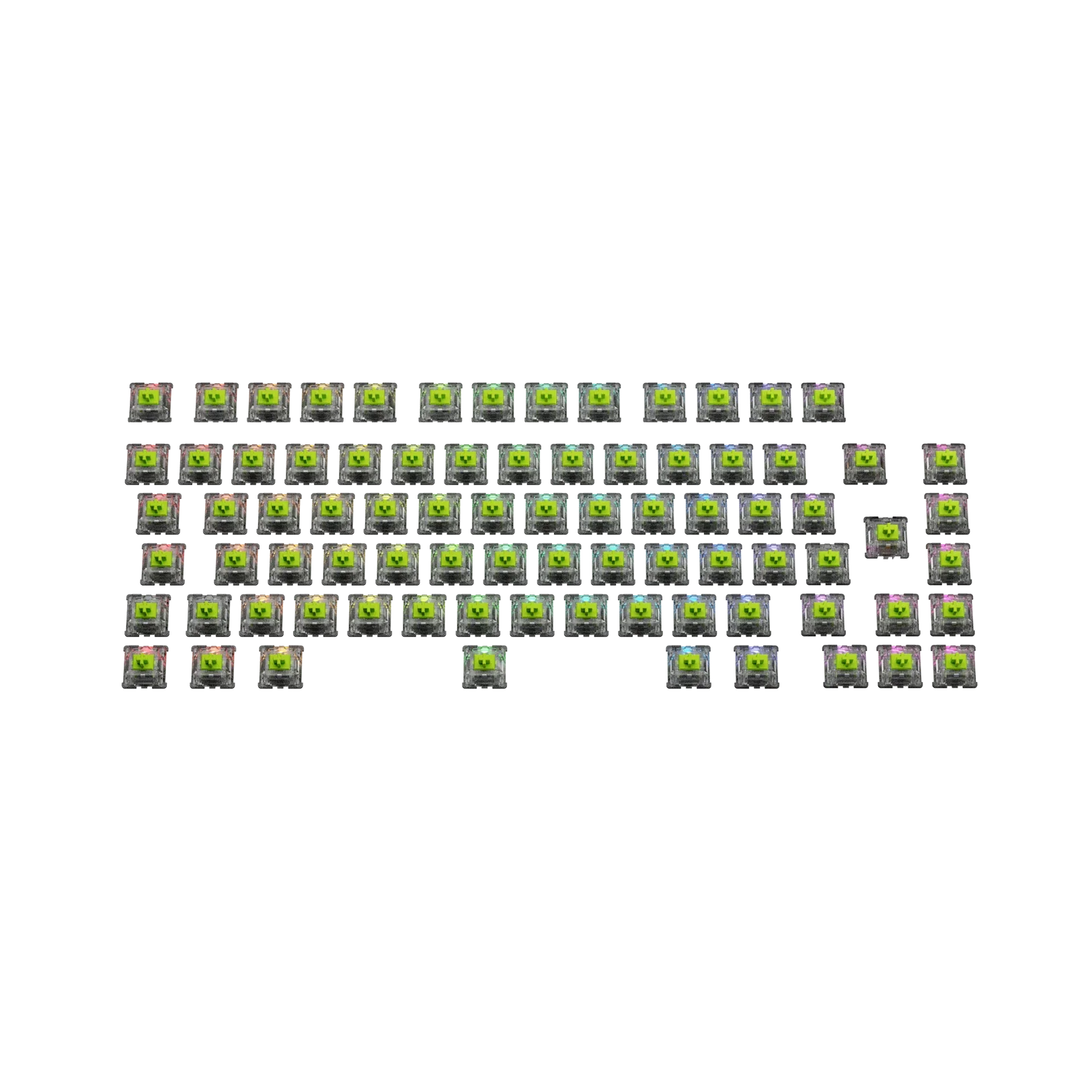 Glorious Raptor MX Mechanical Keyboard Switches - 75 Pack ISO Standard for Gaming & Typing - Perfect for PC Builds & Keyboard Customization