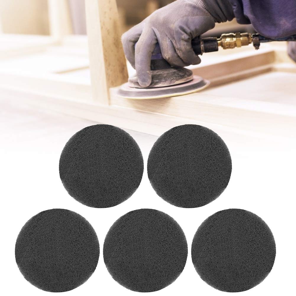 5-Piece 5-Inch Self-Adhesive Sanding Disc Pad Kit for Drill, Grinder, and Polishing Tools - Sanding, Buffing, and Polishing Accessories for Wood, Metal, and Auto Detailing