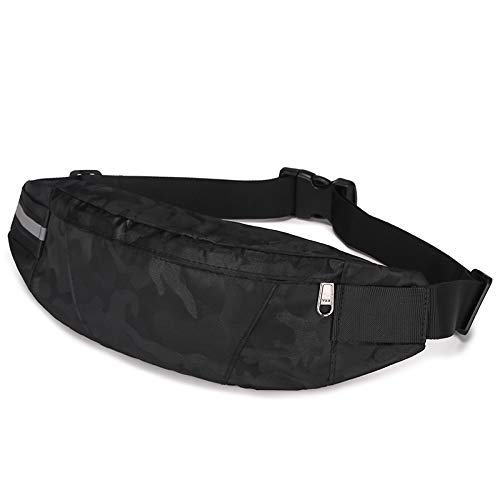 Waterproof Adjustable Fanny Pack Waist Bag for Men & Women - Lightweight Running Belt with Headphone Hole for Workout, Travel, Hiking & Climbing - Perfect for Gym, Outdoor Adventures & Daily Commute