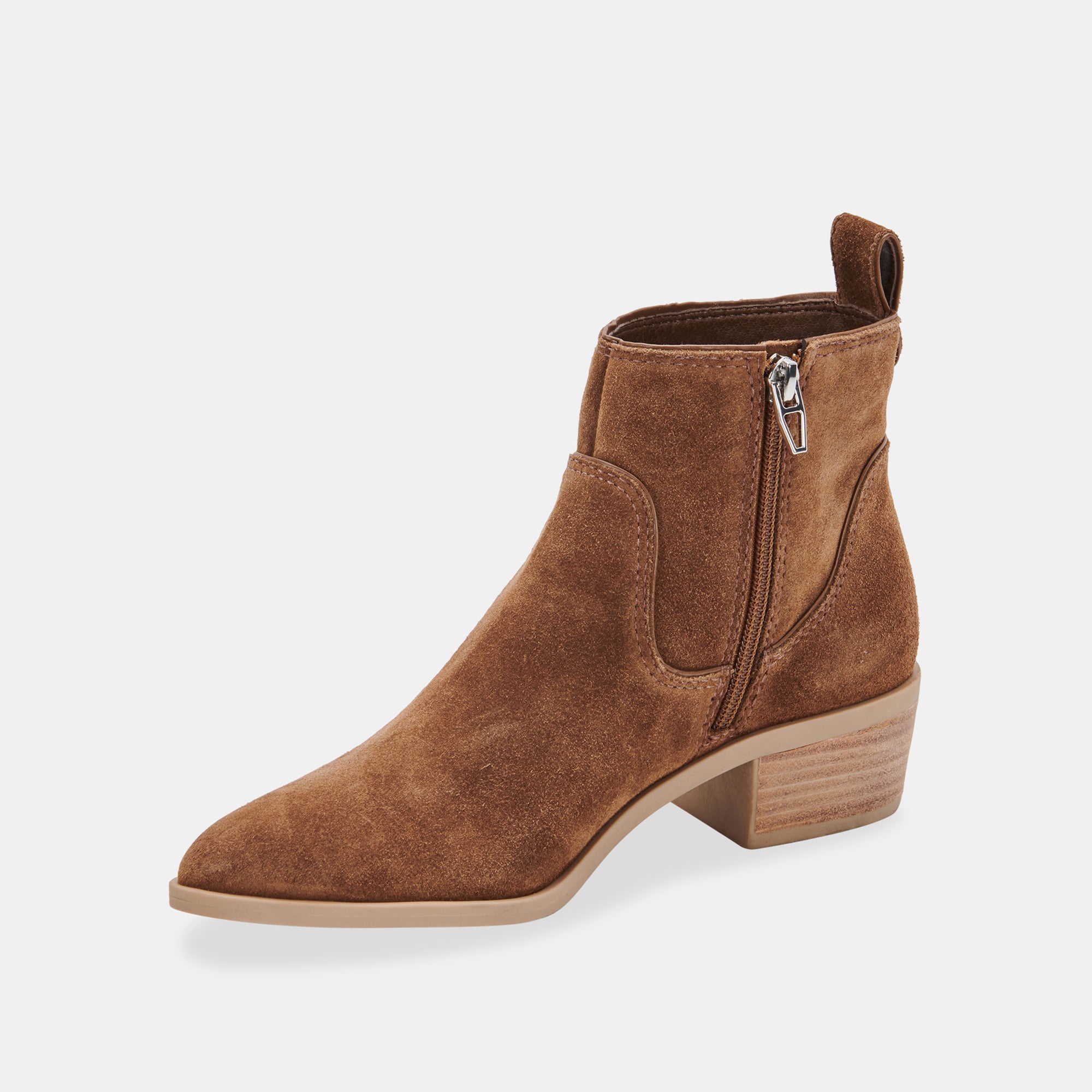 ABLE BOOTIES DK BROWN SUEDE - Women's Comfortable Winter Booties for Casual Wear & Outdoor Activities