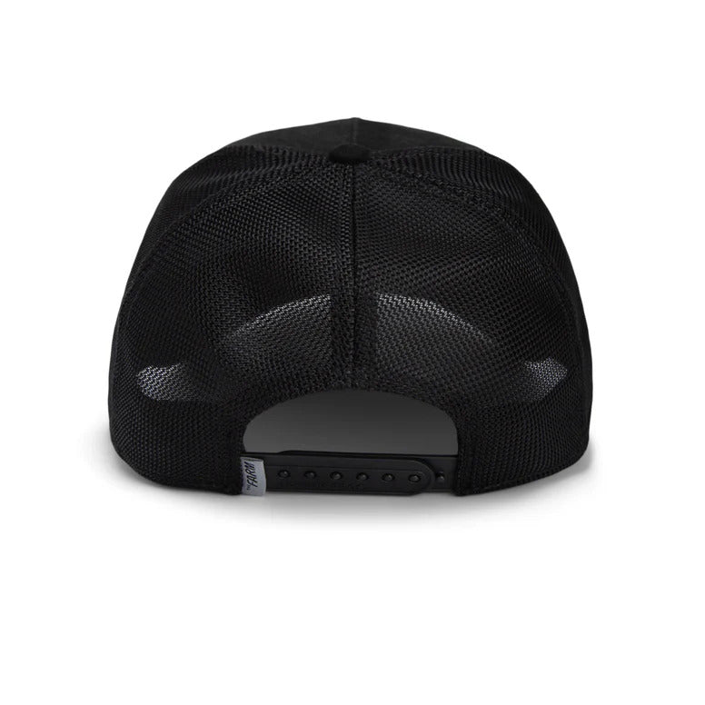 Goorin Bros Dead Skull Adjustable Suede Trucker Snapback Hat for Men & Women - Black - Perfect for Casual Wear, Street Style & Outdoor Adventures