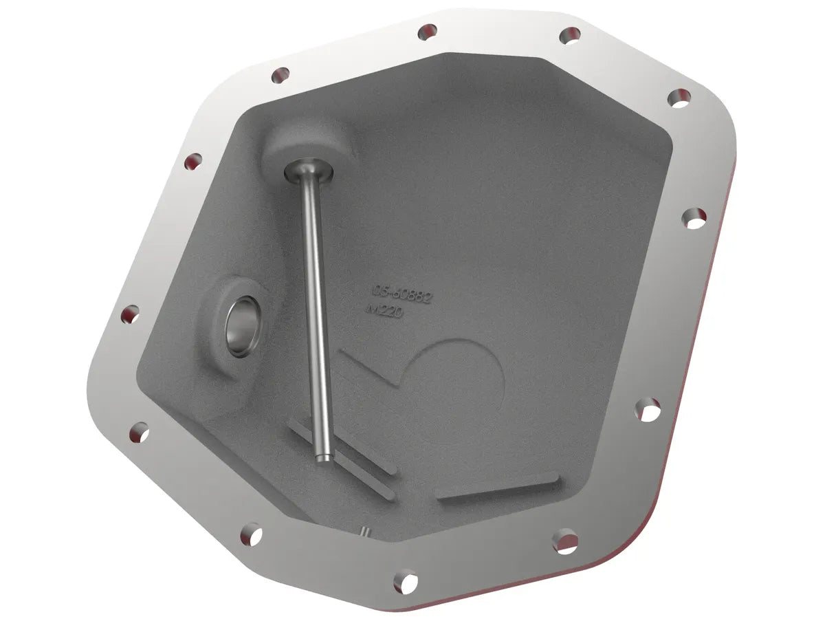 AFE Pro Series Rear Differential Cover (Red w/Machined Fins) for Jeep Gladiator 2020-2025 with Dana M220 - Heavy-Duty Off-Road Protection & Enhanced Cooling for Rock Crawling & Trail Adventures