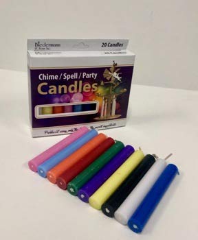 Biedermann & Sons C1123CA 0.5 x 4 Inch Assorted Color Chime Candles - Pack of 20 for Home Decor, Weddings & Holiday Celebrations