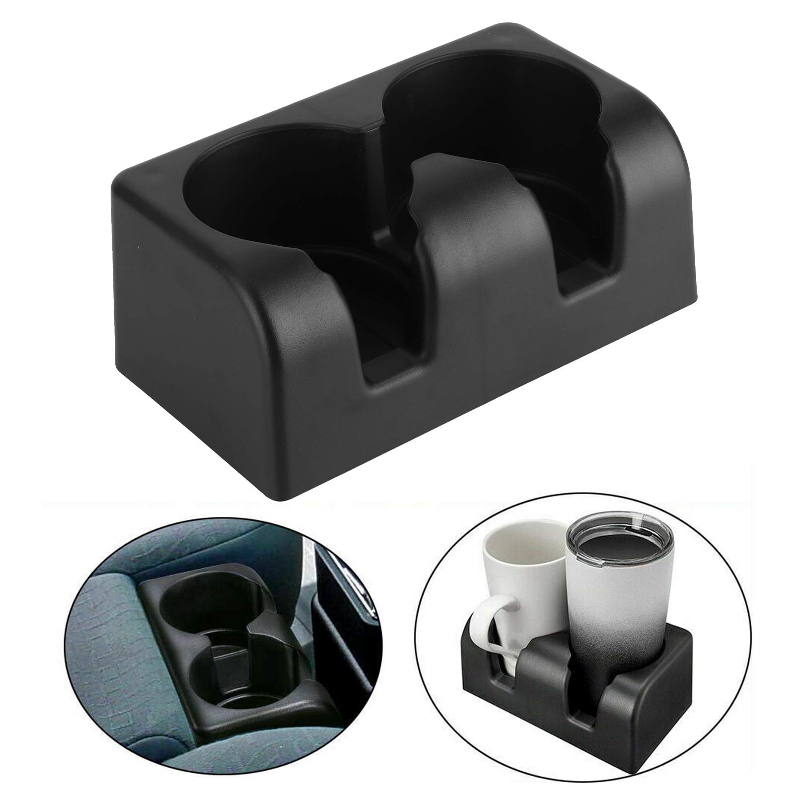 Universal Car Cup Holder - Dual Drink Holder Insert for Bench Seats | Fits Chevy Colorado 2004-2012 Models | Perfect for Road Trips, Commuting & Family Travel